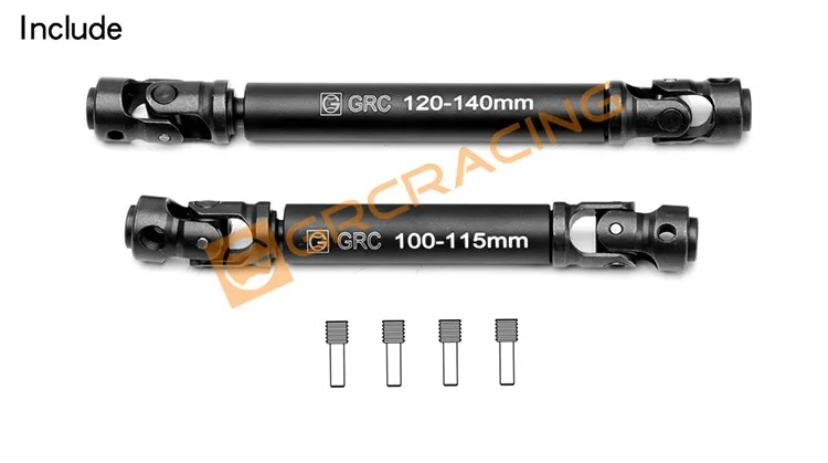 Metal Front Rear Drive Shaft for 1/10 Traxxas TRX4 Axial SCX10 D90 TF2 RC Truck 
