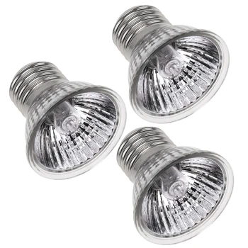 

3pcs Reptile Light Bulb Reptile Heating Lamp Bulb Heating Emitter Heat Light Bulb for Lizard Aquarium Snake Pet