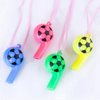 

2 Pcs Football Soccer Rugby Cheerleading Whistles Pea Fans Whistle Referee Sport Party Training School Colourful Random Color