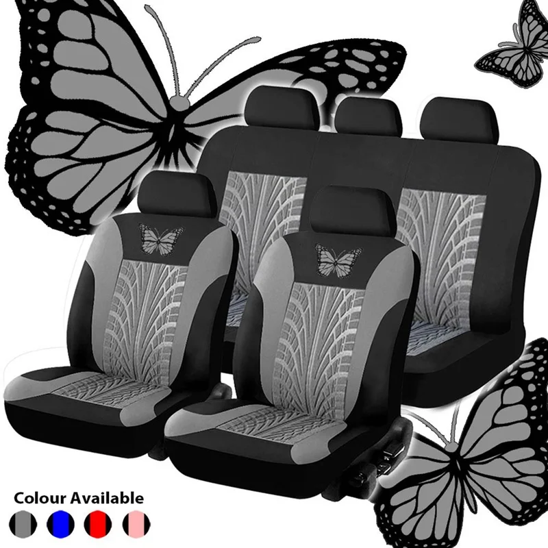 

Universal Styling Full set Butterfly or Synthetic Leather Interior Accessories Automobile Protector Car Seat Cover