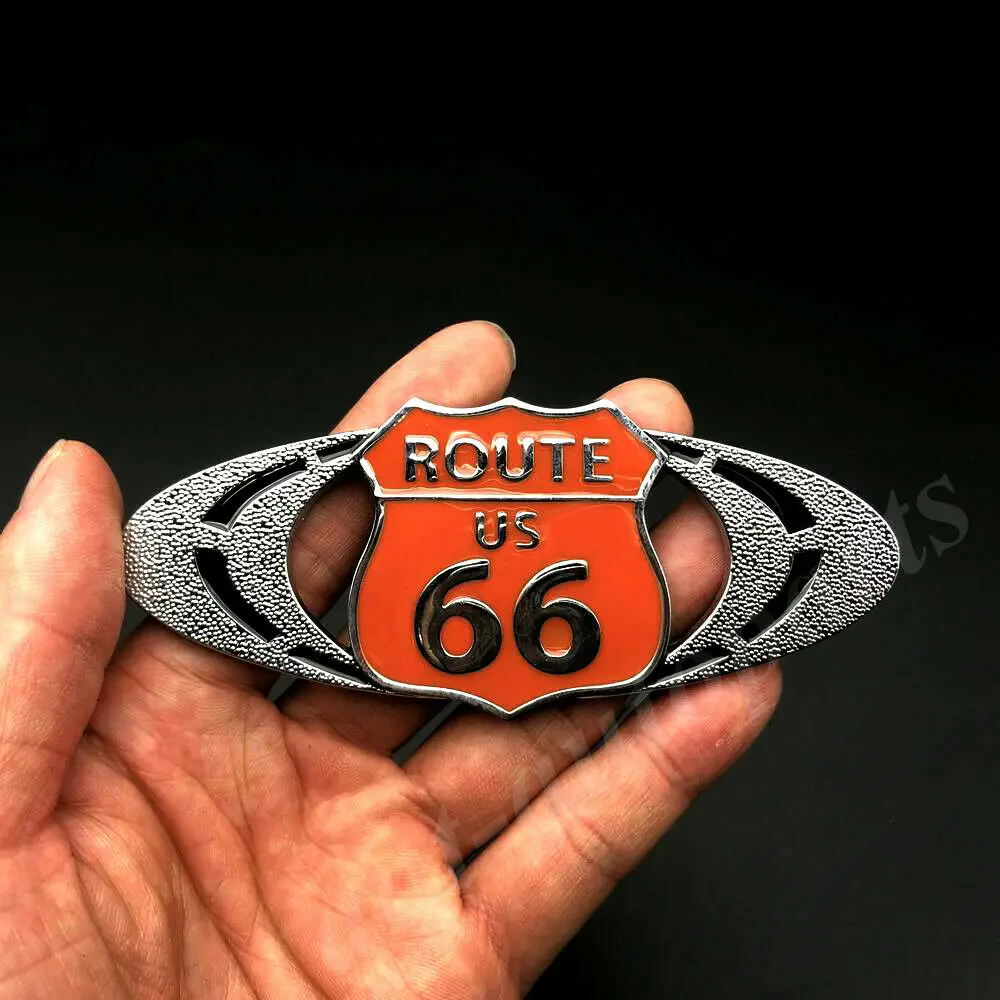 

3D Metal Route US 66 Car Trunk Rear Fender Emblem Badge Decal Sticker