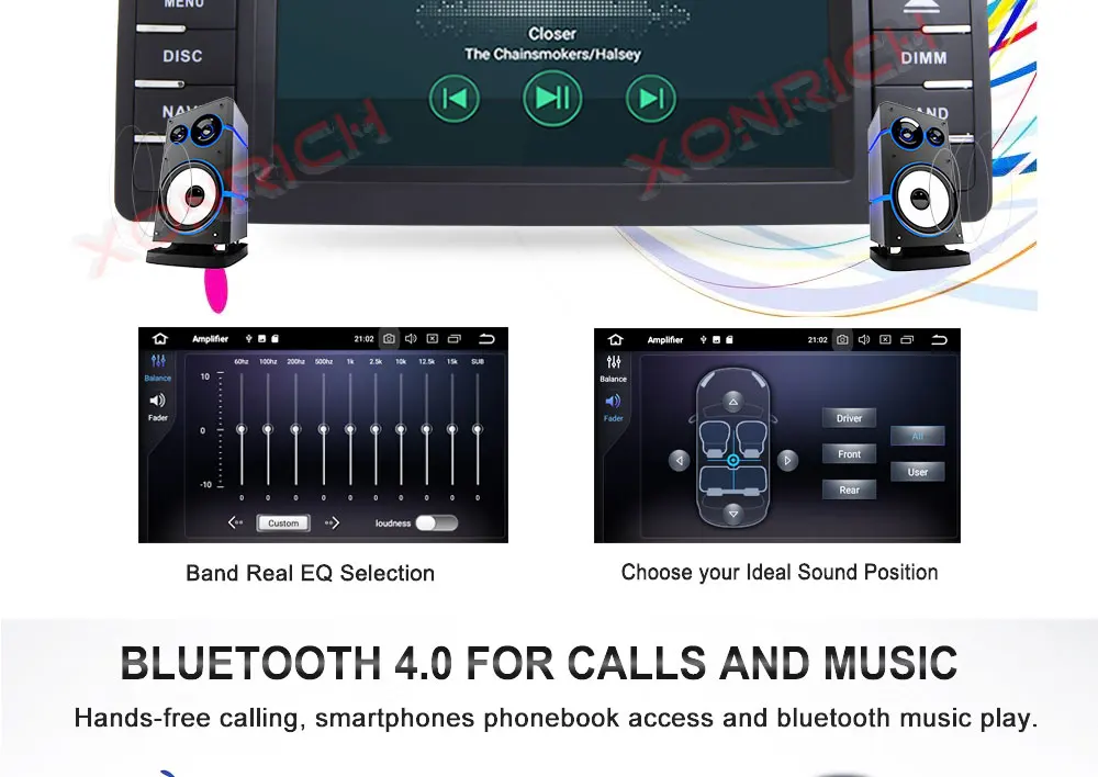 Top Xonrich DSP 2 din Android 9.0 4G 64G car dvd player For Toyota Corolla E120 BYD F3 multimedia player stereo GPS radio navigation 6