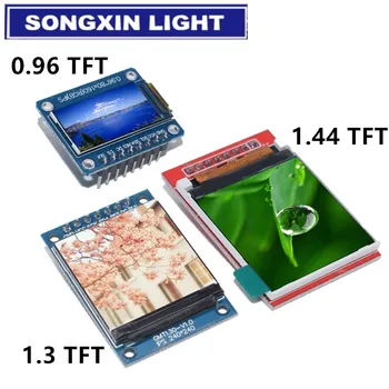 

10PCS TFT Display 0.96/1.3 inch IPS 7P SPI HD 65K Full Color LCD Module ST7735 Drive IC 80*160 (Not OLED) For Arduino