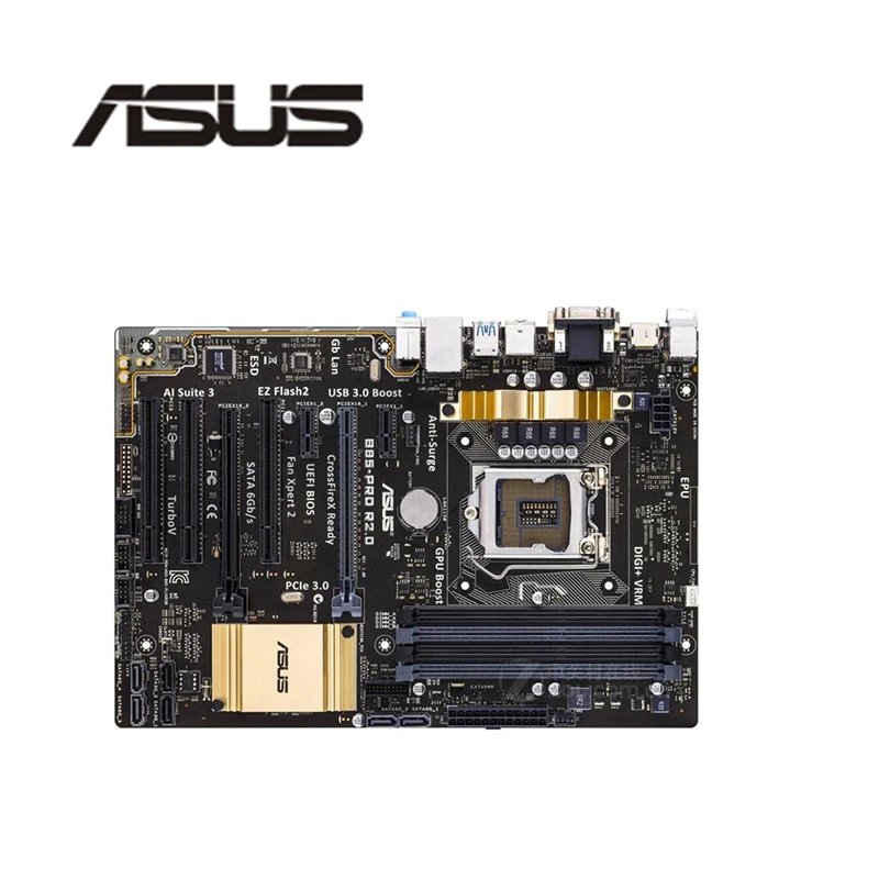 Материнская плата B85 LGA 1150 для Asus B85-PRO R2.0 материнская настольного компьютера Core i7 i5