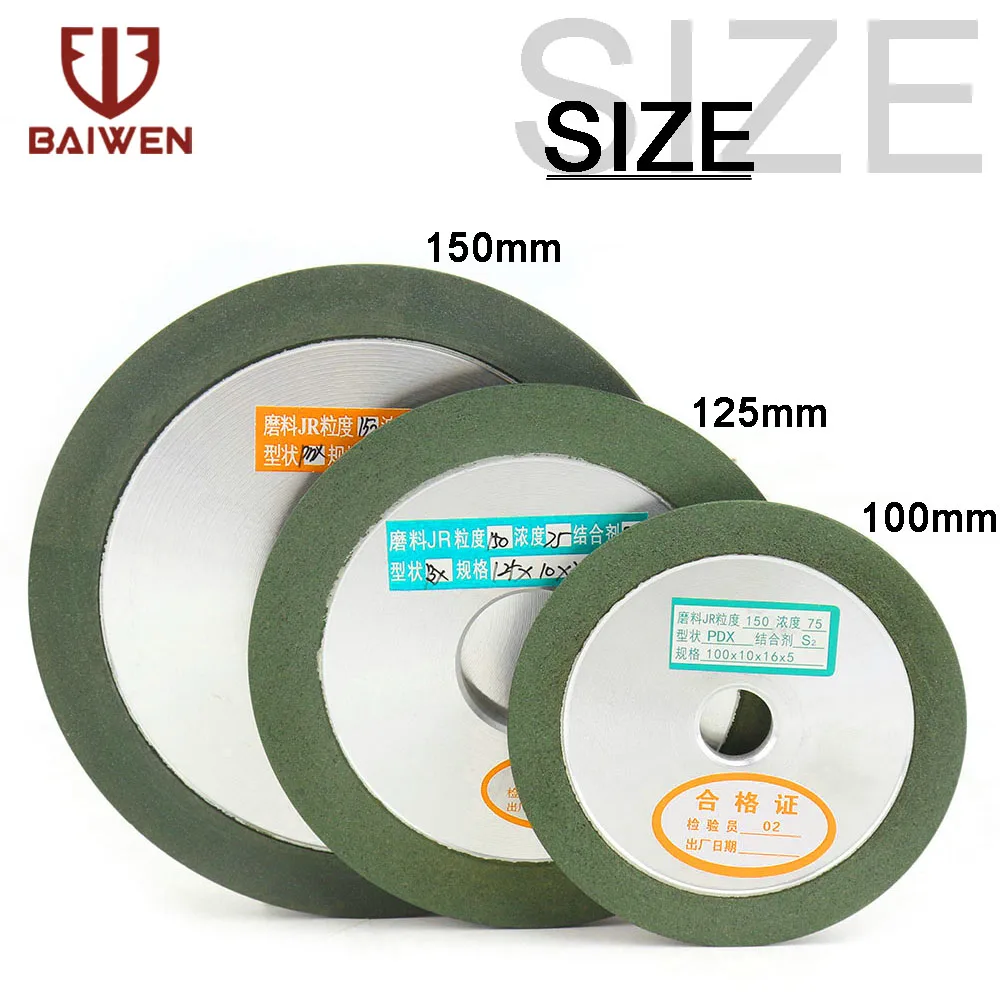 Cutting Disc Grinding Disc Abrasive Wheel Grinding Wheel 100/125/150mm Diamond Resin Bond Grinder Sharpener Carbide Metal For Tungsten Steel Milling Cutter