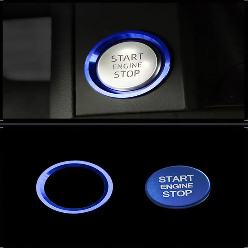 Красочные авто двигатель кнопка запуска стоп система крышка автомобиля Стайлинг