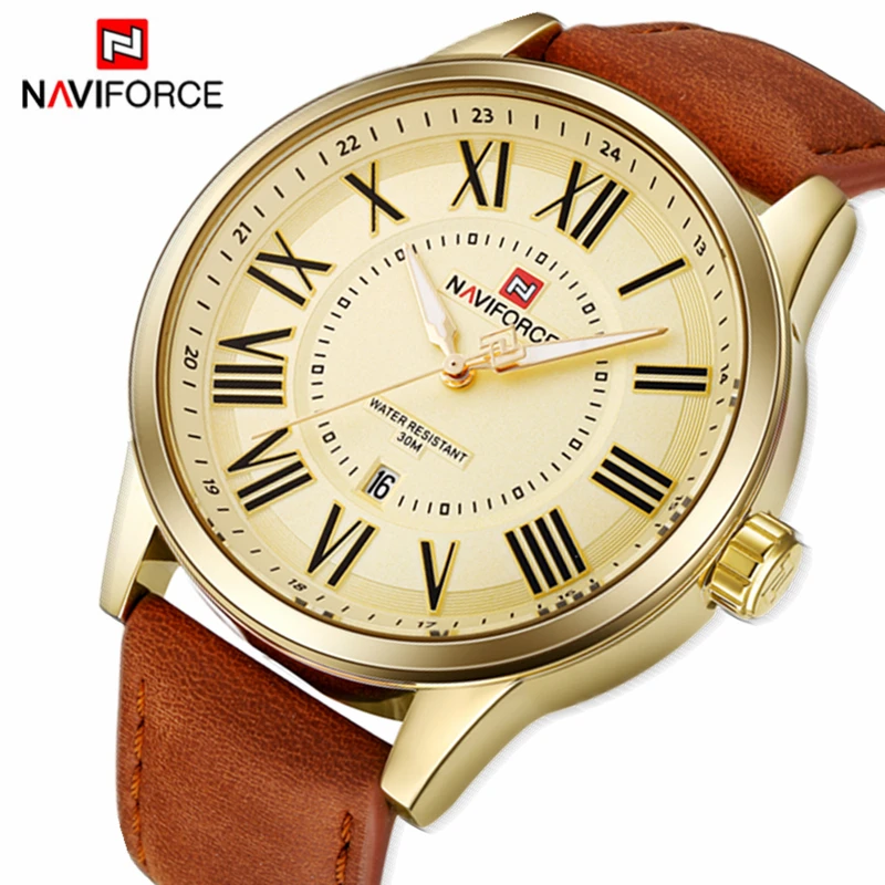 Часы наручные Naviforce Мужские кварцевые люксовые Брендовые спортивные