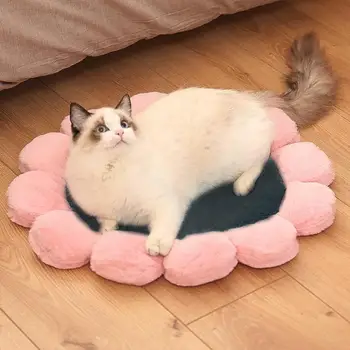 

Luxury Pet Dog Cat Bed House Warm Flower Shaped Mat Kennel Kitten Washable Cushion for Small Large Dog Cozy Nest for Kid Dog Cat