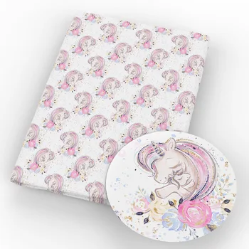

New Girl Flower 50*145cm Polyester Cotton Fabric Printed Cloth Sewing Quilting Fabrics for Patchwork Needlework DIY Hand,c2684
