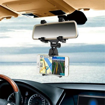 

Adjustable Car Universal Bracket Multifunction Rearview Mirror Mount Cell Practical Mobile Phone GPS Brackets