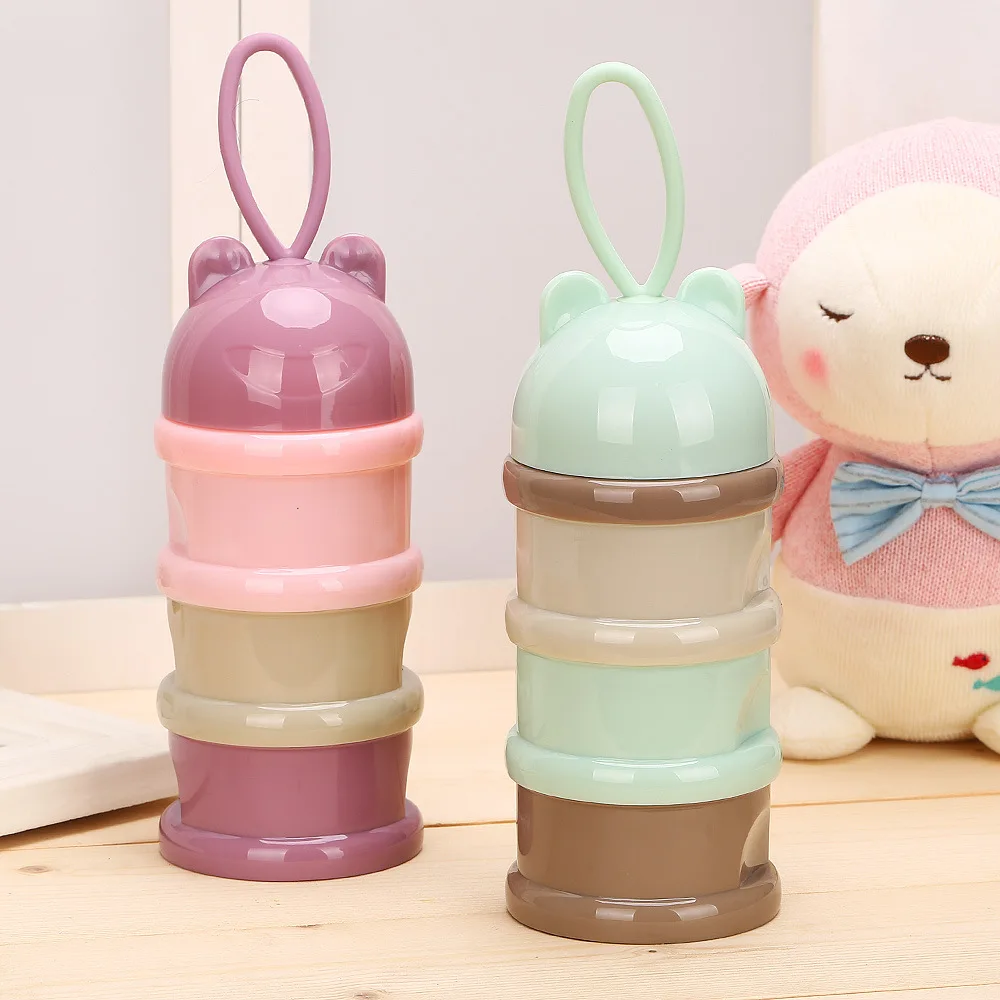 

Three-layer Milk Powder Boxes Portable Nursing Infant Large-Volume Milk Cans Baby Clothing Milk Powder Carrying Case Milk Contai