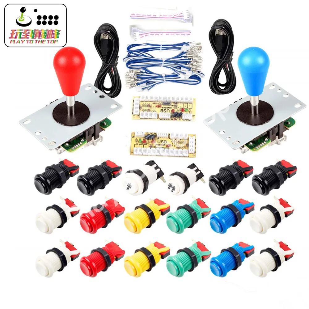 Аркадная игра DIY набор для MAME USB шкаф нулевой задержки USB энкодер для ПК HAPP стиль 8Way джойстик и кнопка с микро-переключателем