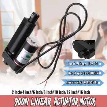 

2-16 Inch 900N 225lbs Black Electric Linear Actuator Motor DC 12V Door Opener Controller Heavy Duty Bracket Lift