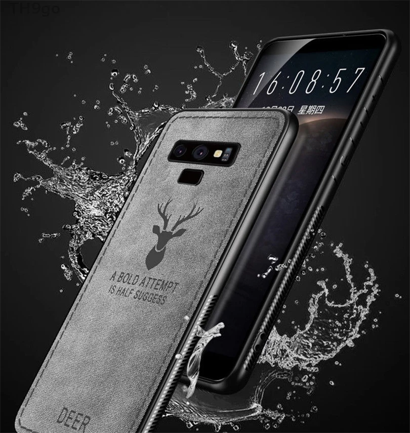 Ударопрочный чехол из ТПУ с узором для Samsung Galaxy Note 9 8 S9 S8 Plus S7 Edge кожаный мягкий