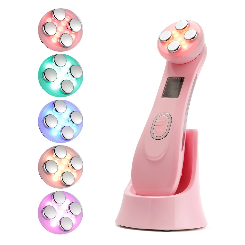 NOBOX-5in1 RF EMS Electroporation LED Photon Light Therapy Beauty Device Anti Aging Face Lifting Tightening Eye Facial Skin Care 12