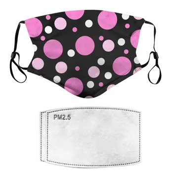 

1PC Unisex Adult Cotton Printing Outdoor Mask Washable Reusable Face Mask Adjustable Earloops Breathable Masks + 2pc filters #K