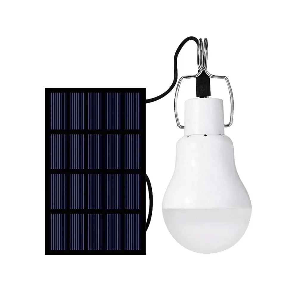 

1/2/4pcs LED Solar Bulb with Hook Light Outdoor Waterproof Camping Solar Lamp Energy Saving Bulb Garden Courtyard Path Lighting