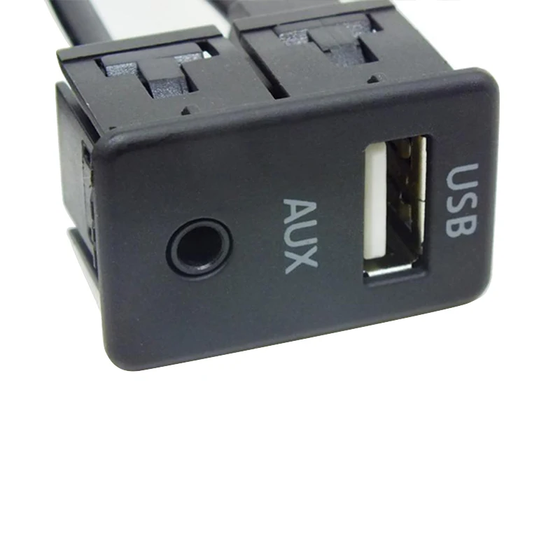 MagiDeal автомобильный 3 5 мм Usb Aux разъем для наушников монтажная панель