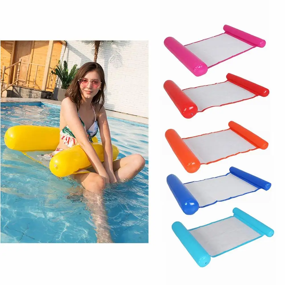 

Water Hammock In Air Recliner Foldable Inflatable Floating Swimming Mattress Sea Swimming Ring Pool Party Toy Bed Chair