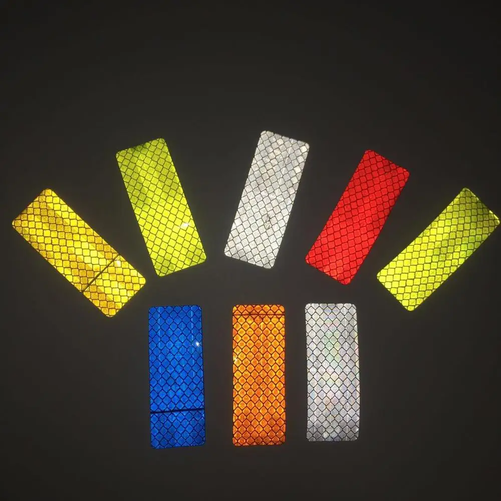 Rectangle10 PCS Motorcycle Electric Vehicle Car Reflective Stickers Bicycle Film Helps To Shield Scratches | Автомобили и