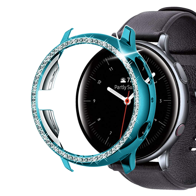 Diamond Case For Samsung Galaxy Watch Active 2 40mm 44mm Bumper Protective cover For Active 1 Smart Watch Accessories