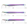 Stainless steel Eyelash Tweezers High Precision Anti-static Tweezer 3D Volumn Lashes Extension Supplies Excellent Closure 4