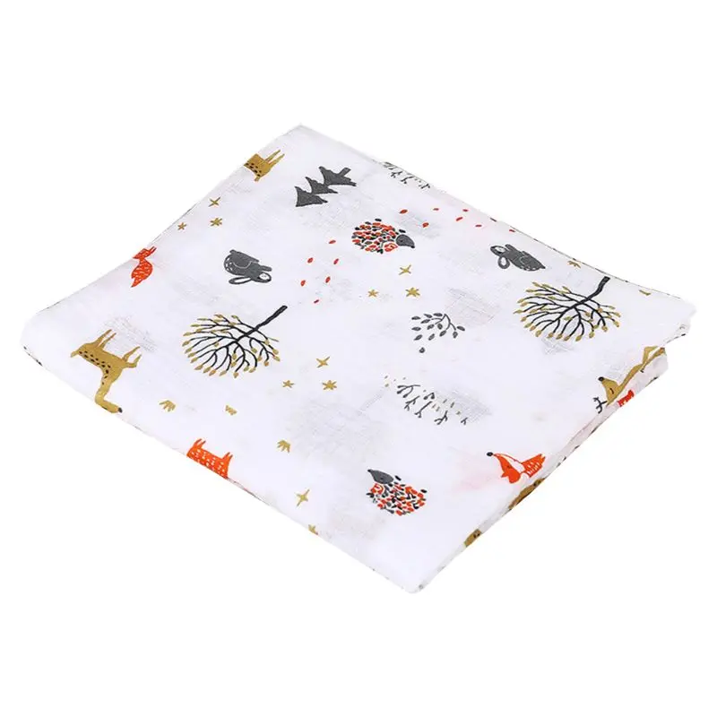 6 Soft Muslin Baby Swaddles Newborn Wrap Blankets Bath Gauze Infant Sleepsack Mat - Цвет: 6