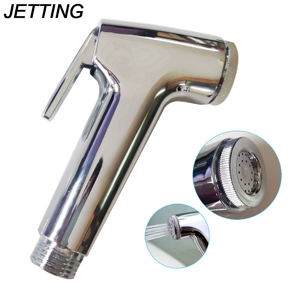 JETTING 1PCS Handheld Bidet faucet Toilet Hand Held Spray Shower Head Douche Shatta Chrome Valve Bathroom sprayer | Обустройство дома