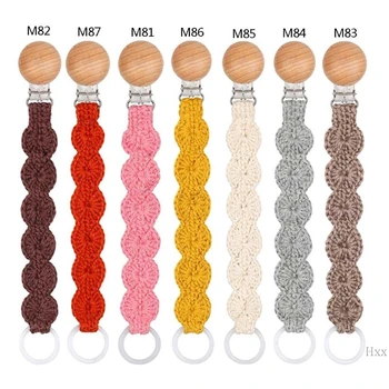 

New Handmade Pacifier Clips Chain Dummy Clip Pacifier Holder Clasps Nipple Soother Chain For Infant Baby Feeding