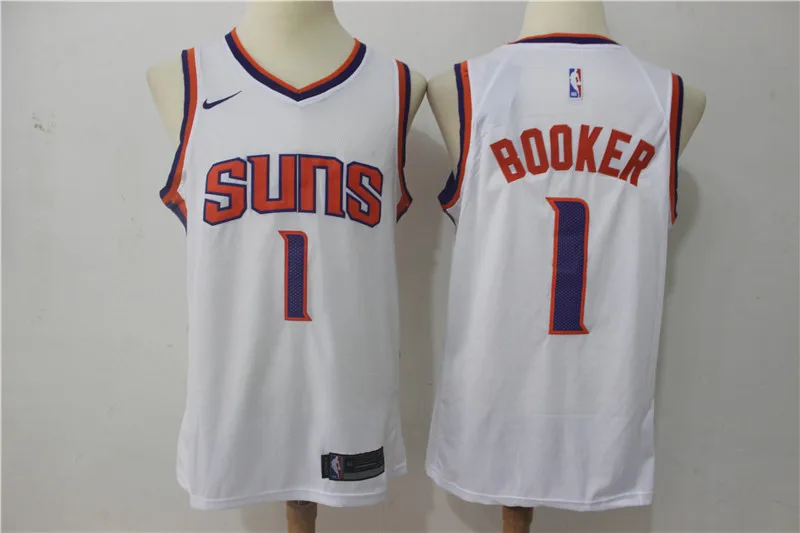 А+++ Феникс Мужская футболка#1 DEWIN Booker 20 Josh Jackson 22 DeAndre Ayton 34 Charles Barkley