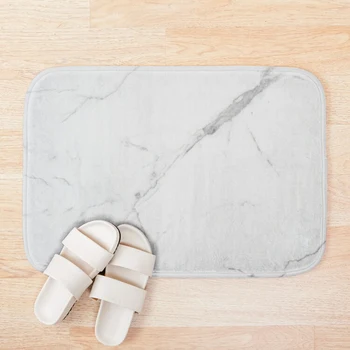

White Marble Bath Mat Bath Mat Set Anti-slip Bathroom Carpet Shower Mat Absorbent Toilet Rug Foot Mat Bathroom Rug