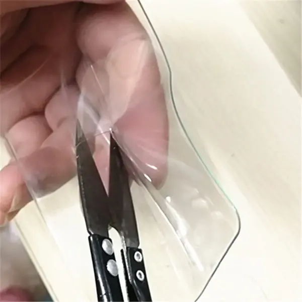 10pcs/lot 9.5*12.5cm PVC Transparent sealed shaker sleeve pouch DIY bow Polymer Sequins Accessories Decoration