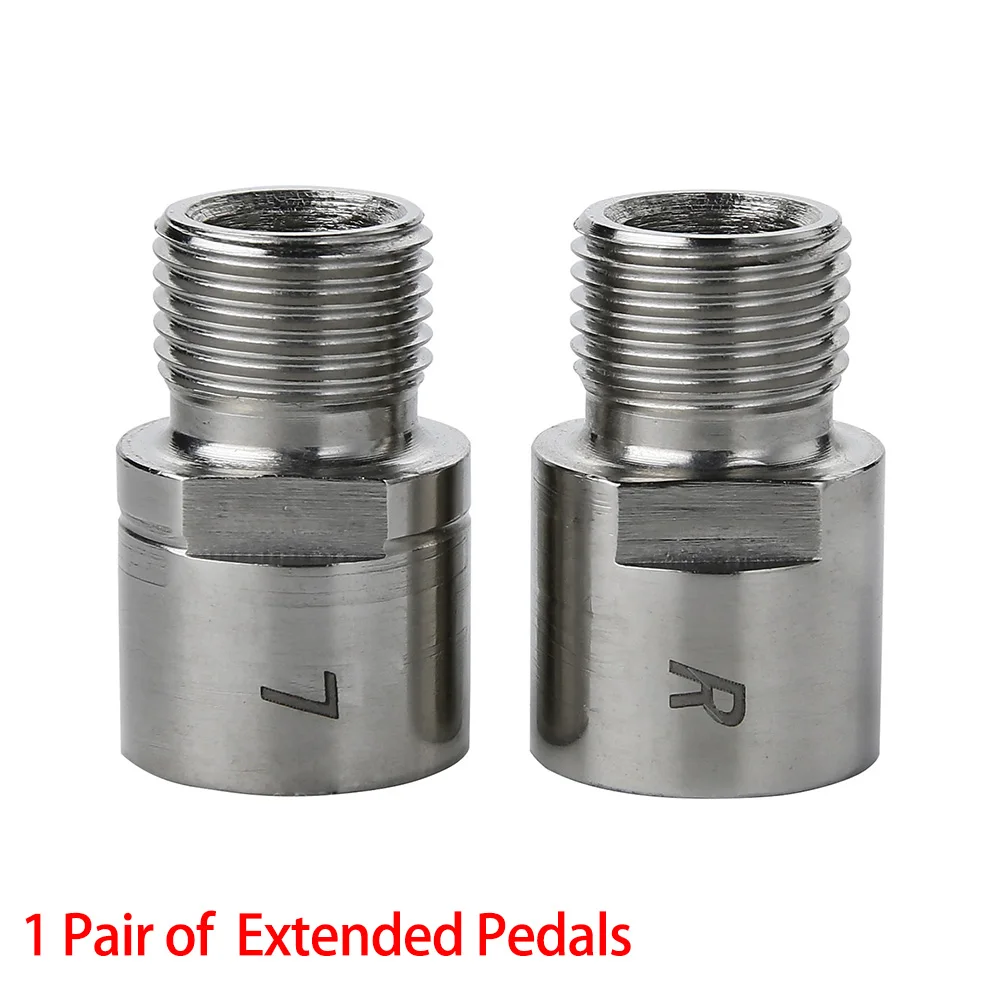 1 Pair Screw Cycling Part Bicycle Pedals Bike Accessory Expander Bearing Wide Posture Extended - Цвет: silver