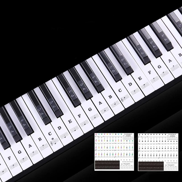 Piano Keyboard Stickers | Piano Stickers 88 Keys | Piano Training | Parts  Accessories - Parts & Accessories - Aliexpress