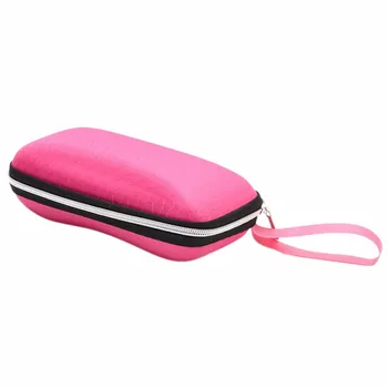 

Men Women Portable Sunglasses Case Holder Glasses Box With Lanyard Zipper Eyeglass Cover Protector Box