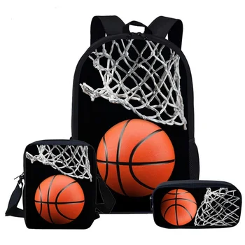 

New Football/basketball Pattern capacity School Bags for Kids Boys teenager Preschool Backpack Mini Toddler Bag Satchel Mochila