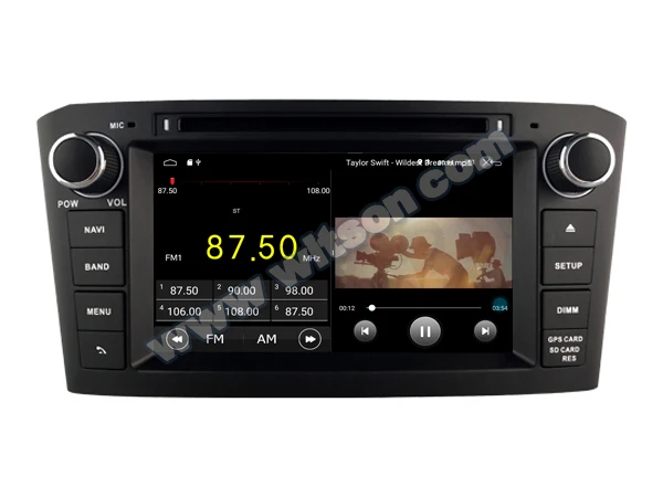 Автомобильный мультимедийный DVD-плеер 7 дюймов Android 10 GPS-навигация радио для Toyota
