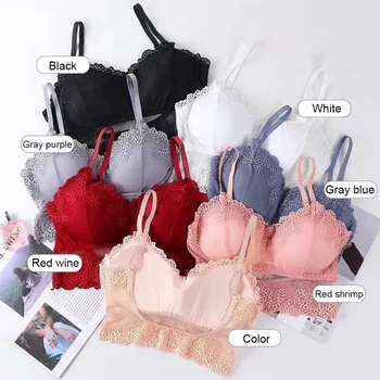

Sexy Lace Bras For Women Sexy Lingerie Comfort Push Up Bra Adjusted Backless Bralette Women Seamless Embroidery Bra New