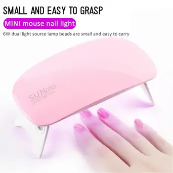 

6W Nail Dryer Machine UV LED Nail Lamp Portable Micro USB Cable Home Use Nail UV Gel Varnish Dryer 3 LEDS Lamp Nail Art Tools
