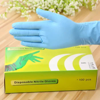

Brand New100 Pcs Disposable Gloves Extended Wear-resistant Latex Gloves for Factory Clean Room Laboratory Protection Gloves