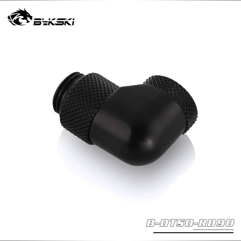 Bykski G1/4 ''резьба 90 градусов Поворотный фитинг адаптер Вращающийся на 360 градусов Поворотный водяное охлаждение аксессуары адаптеры B-DTSO-RD90