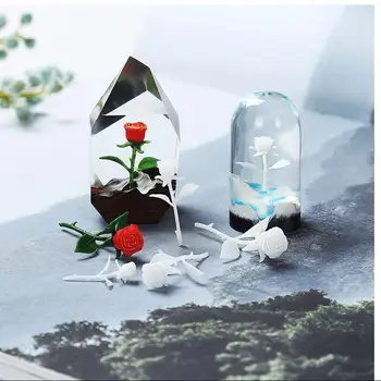 

2019 New 3 pcs/lot Different style Resin mini rose material epoxy mold makeing jewelry filling for DIY jewelry