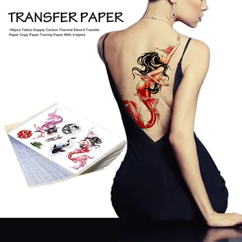 

25pcs Tattoo Supply Carbon Thermal Stencil Transfer Paper Copy Paper Tracing Paper With 4 layers