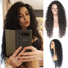 BeautyTown кудрявый Тип Futura термостойкие волосы черный цвет для женщин ежедневный макияж Синтетические Кружева Передние Вечерние парики