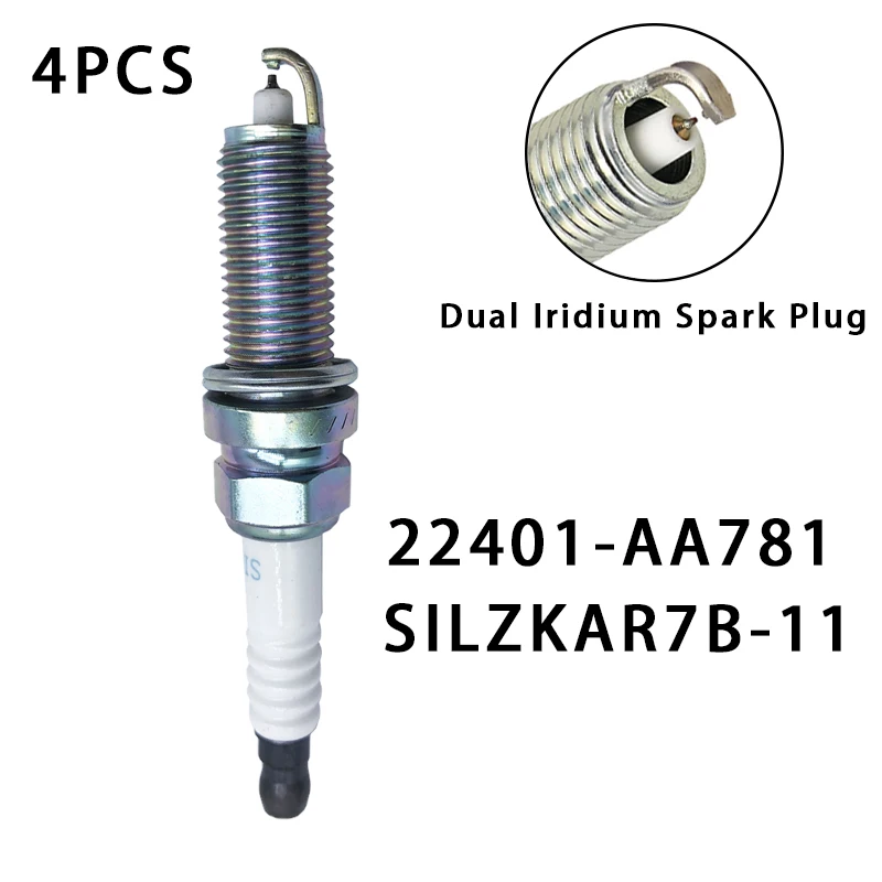4pcs 22401-AA781 SILZKAR7B-11 Iridium Spark Plug For Subaru Forester Impreza Legacy Crosstrek Outback Xv 2011-2019 22401 -AA781 |