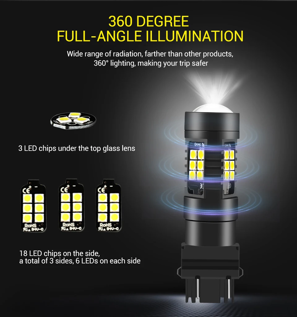 4 шт. W5W светодиодный автомобильный 3030 SMD p21w Автомобильный светодиодный светильник, сменная панель заднего хода, лампы белого цвета для Светодиодные Автомобильные фары