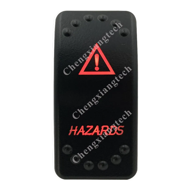 

12V 20A / 24V 10A Dual Red Led 5P On Off SPST Rocker Switch Hazards Waterproof for Car Boat Truck Circuit Breaker