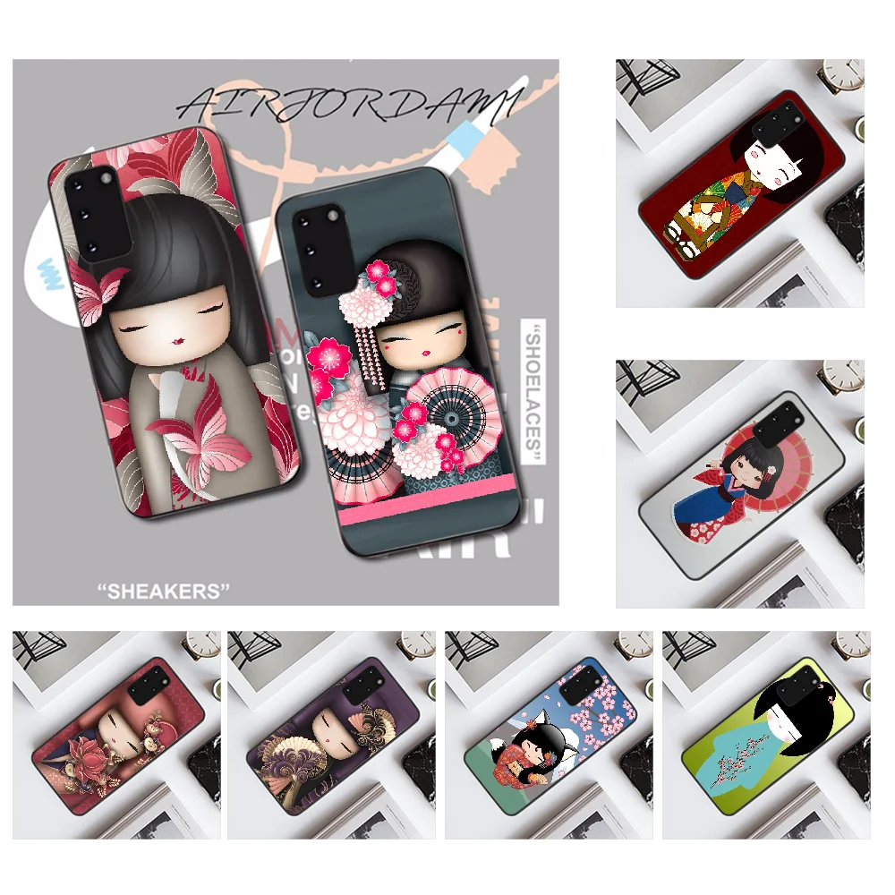 NBDRUICAI kawaii японская кукла Kokeshi на заказ фото мягкий чехол для телефона Samsung S20 plus Ultra