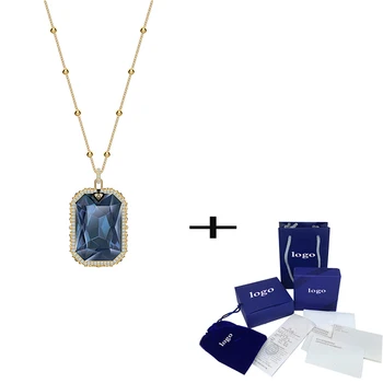 

New Fashion And Exquisite Double-sided Pendant, Unique And Special Mysterious Symbol Crystal Necklace, A Romantic Gift For Ladie