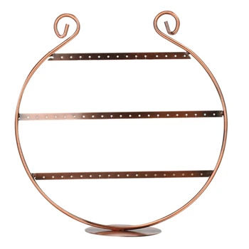 

Retro Wrought Jewelry Display Holder Earrings Necklace Ring Bracelet Storage Rack Organizer for Ladies Gift